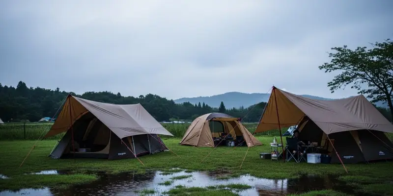 良い回答：施設のルールで許可されていれば可能な場合もあります。 注意点：タープ直下での焚き火は、火災や一酸化炭素中毒の危険があるため避けてください。