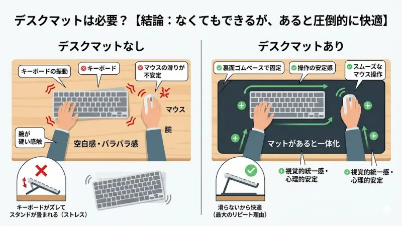 デスクマットは必要?まず結論から