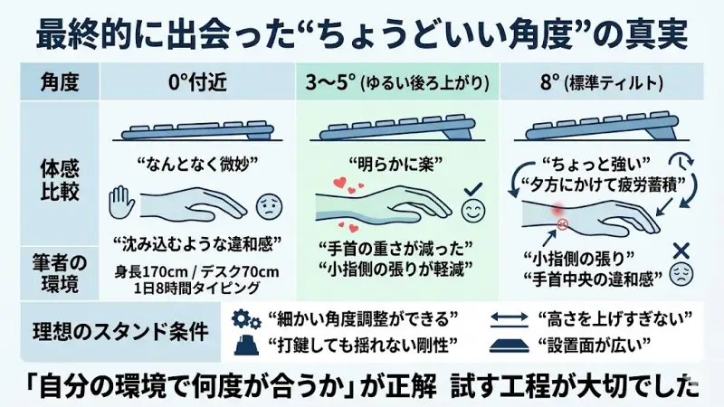 最終的に出会った“ちょうどいい角度”